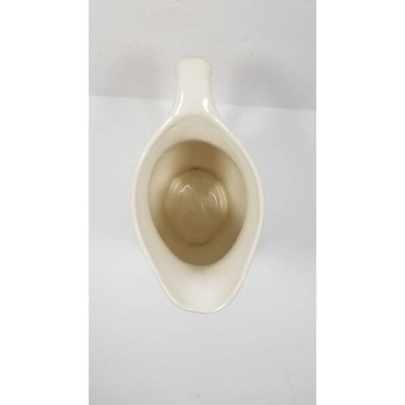 Vintage Milk Pitcher, Off White, Farmhouse Pottery, Utensil Holder - Picture 4 of 5